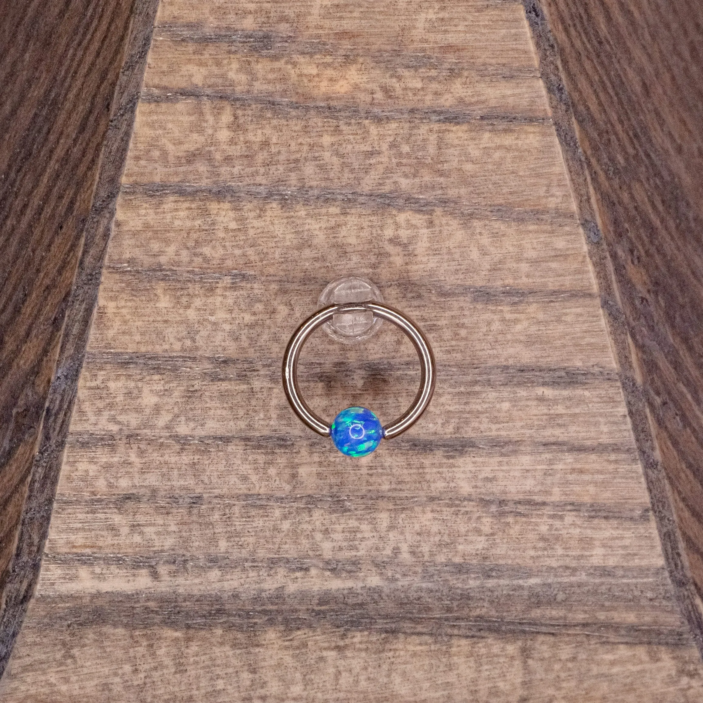 3mm Captive Bead- Sky Blue Opal