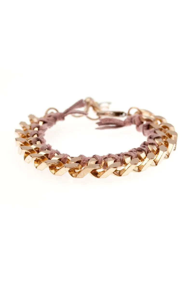 MON AMI FRIENDSHIP BRACELETS brass & suede (more colours available)